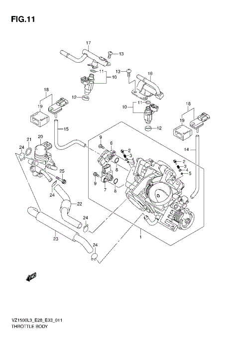 THROTTLE BODY (VZ1500L3 E28)