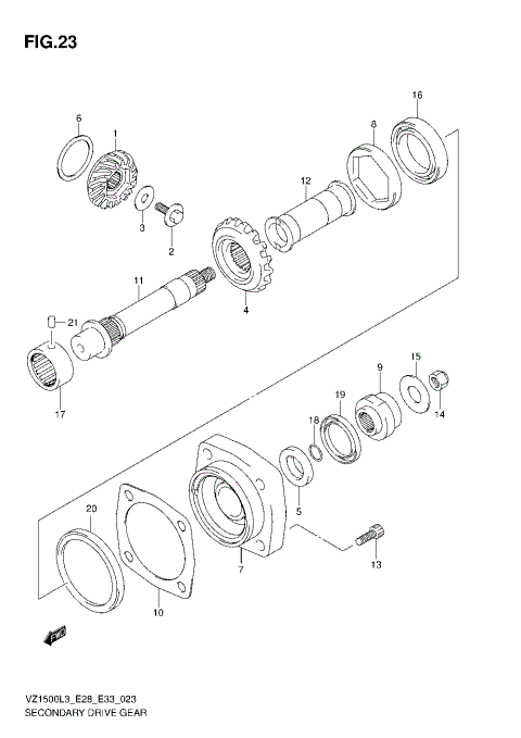 SECONDARY DRIVE GEAR