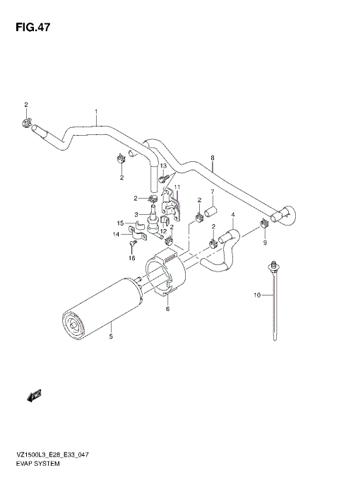 EVAP SYSTEM (VZ1500L3 E33)