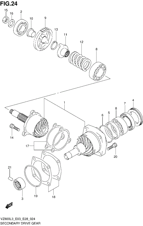 SECONDARY DRIVE GEAR