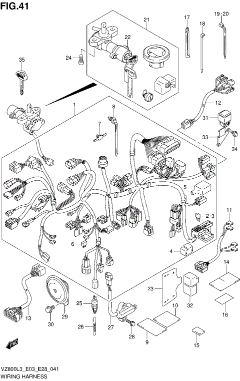 WIRING HARNESS (VZ800L3 E33)