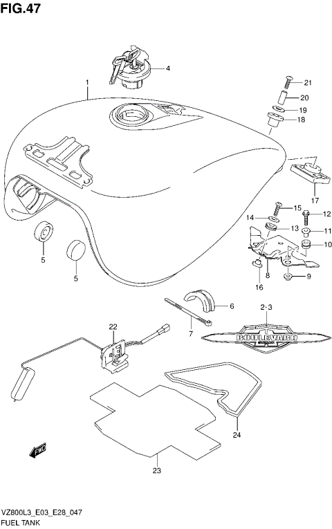FUEL TANK (VZ800L3 E03)