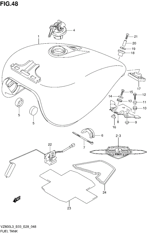 FUEL TANK (VZ800L3 E28)