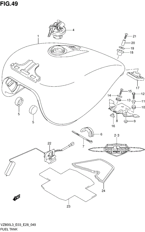 FUEL TANK (VZ800L3 E33)