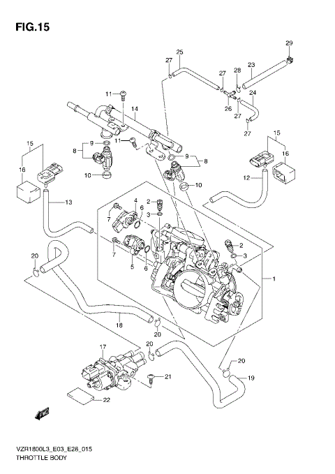 THROTTLE BODY (VZR1800L3 E33)