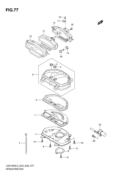 SPEEDOMETER (VZR1800L3 E28)
