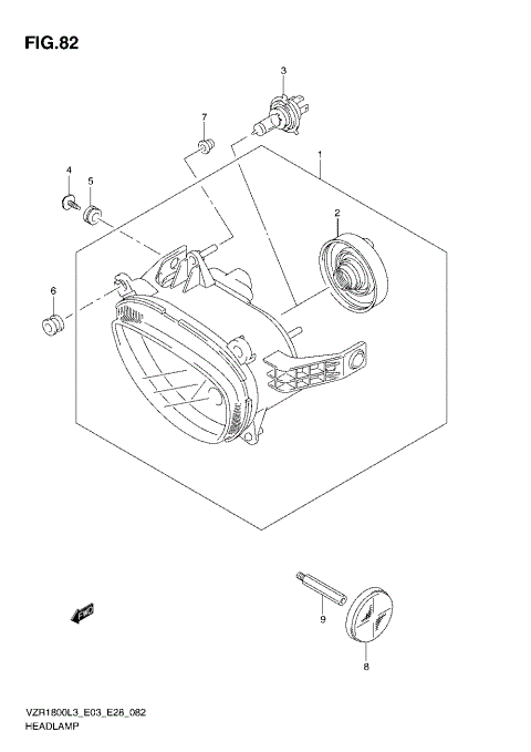 HEADLAMP (VZR1800L3 E03)