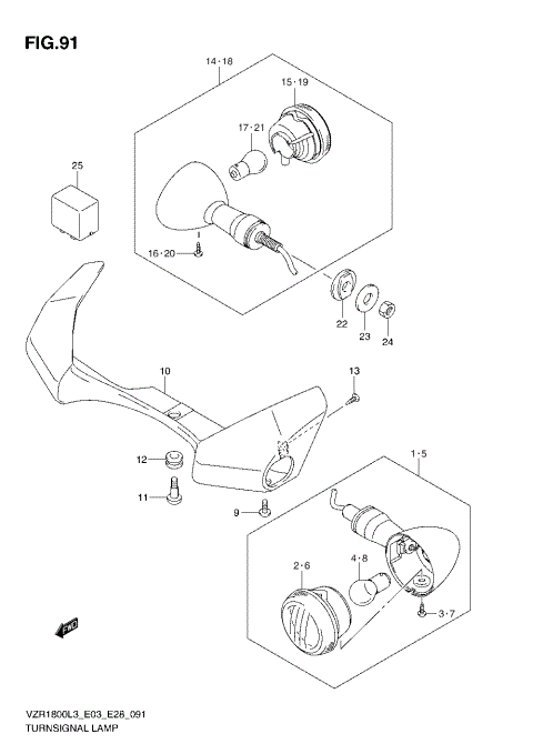 TURNSIGNAL LAMP (VZR1800ZL3 E03)