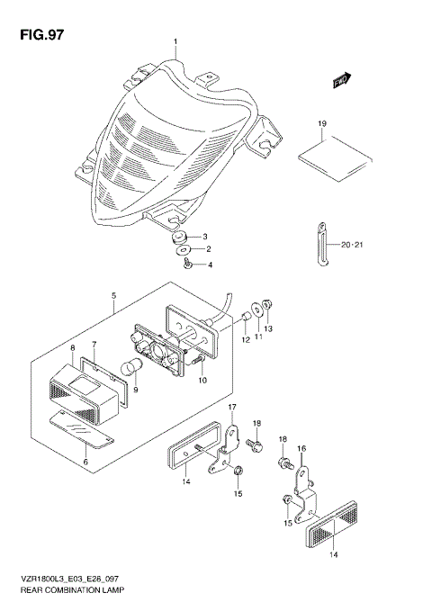 REAR COMBINATION LAMP (VZR1800ZL3 E03)