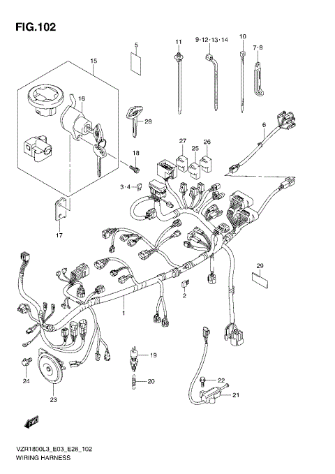 WIRING HARNESS (VZR1800L3 E33)