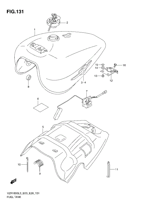 FUEL TANK (VZR1800ZL3 E28)