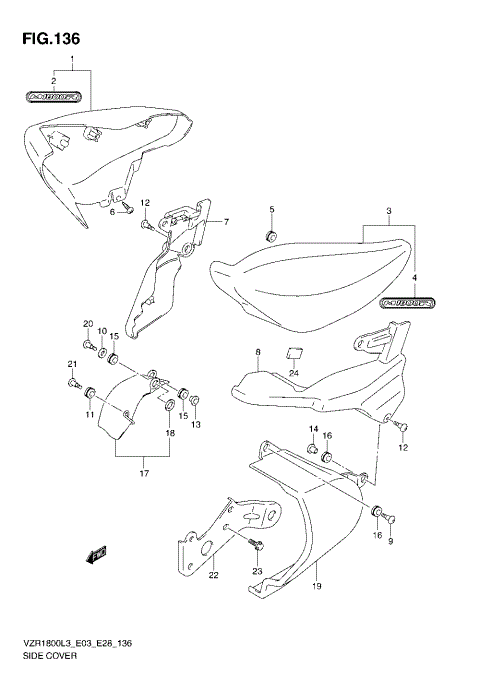 SIDE COVER (VZR1800L3 E03)