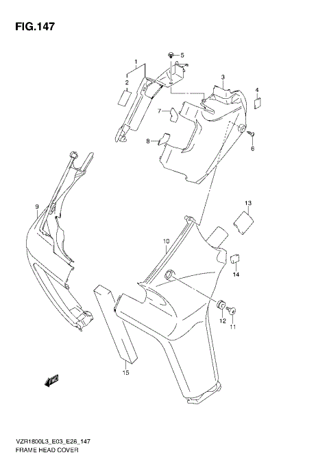 FRAME HEAD COVER (VZR1800ZL3 E28)