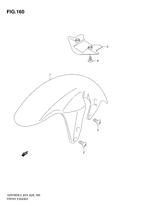 FRONT FENDER (VZR1800ZL3 E28)