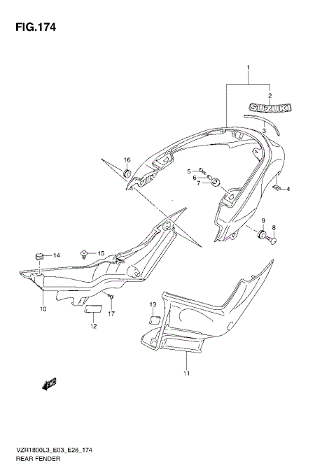 REAR FENDER (VZR1800L3 E03)
