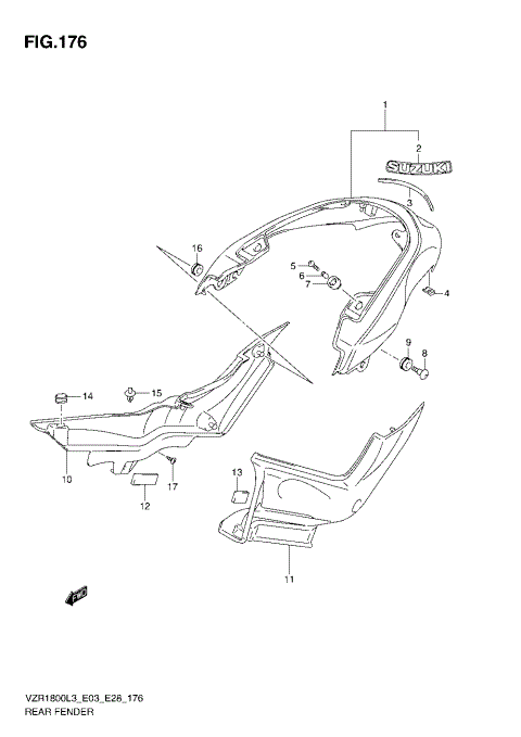REAR FENDER (VZR1800L3 E33)