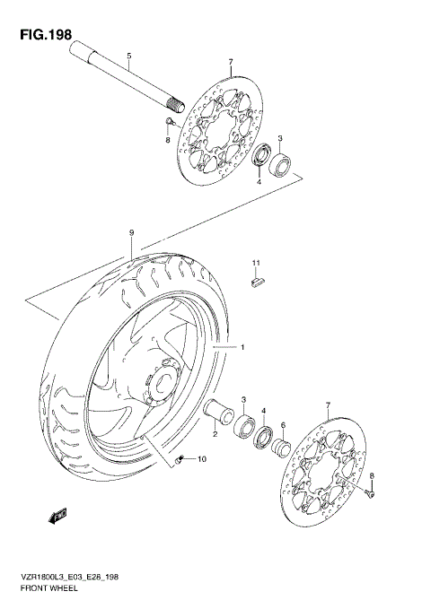 FRONT WHEEL (VZR1800L3 E28)