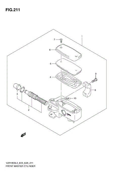 FRONT MASTER CYLINDER (VZR1800L3 E28)