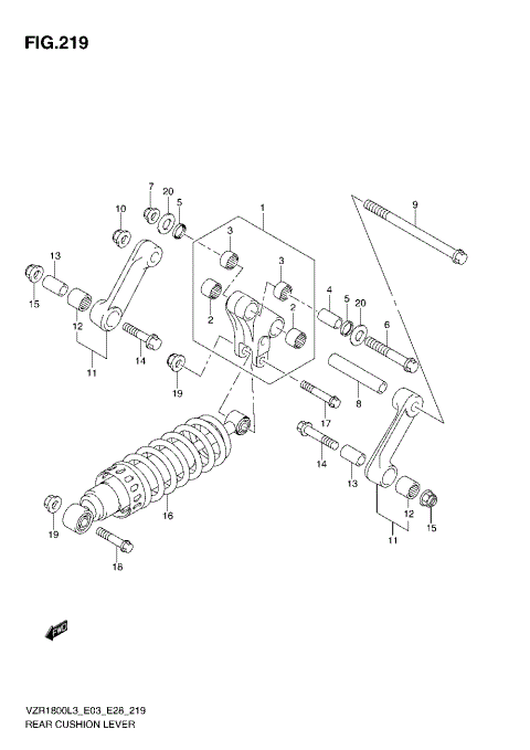 REAR CUSHION LEVER (VZR1800L3 E33)