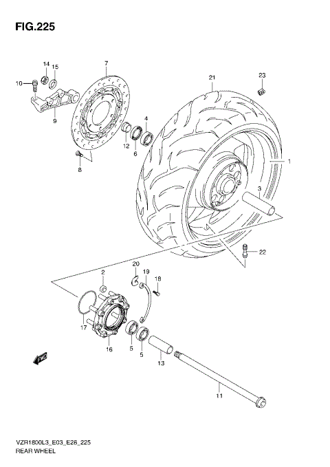 REAR WHEEL (VZR1800L3 E33)