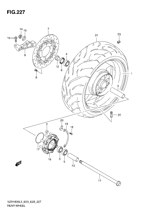 REAR WHEEL (VZR1800ZL3 E28)