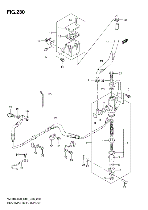 REAR MASTER CYLINDER (VZR1800L3 E03)