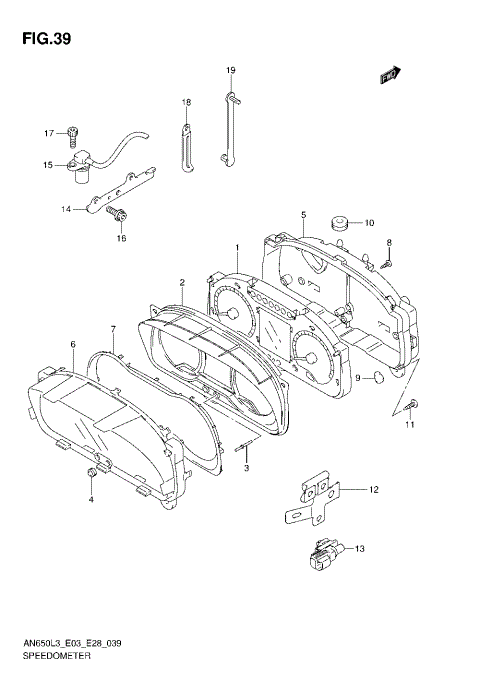 SPEEDOMETER (AN650ZL3 E28)