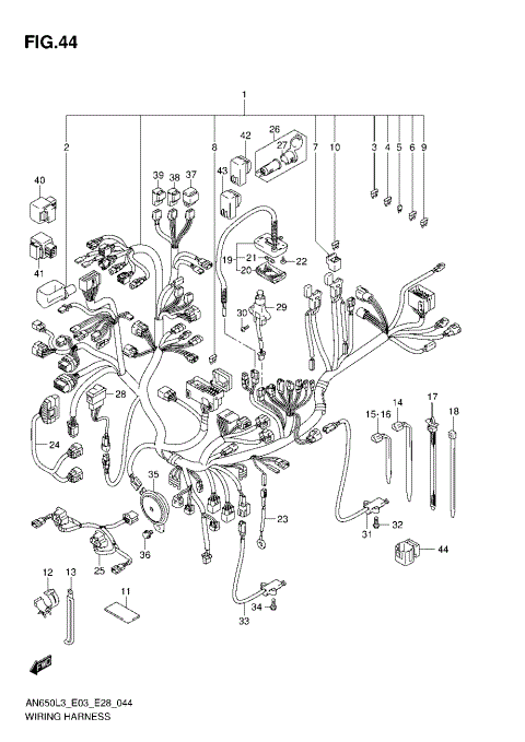 WIRING HARNESS (AN650ZL3 E28)