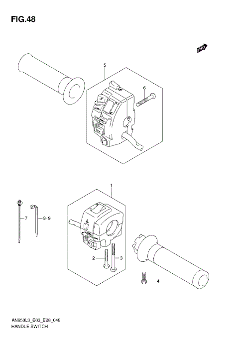 HANDLE SWITCH (AN650L3 E03)