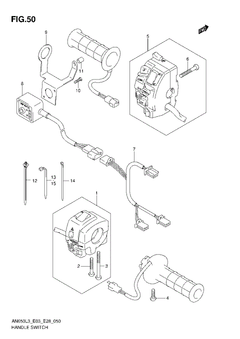 HANDLE SWITCH (AN650ZL3 E28)