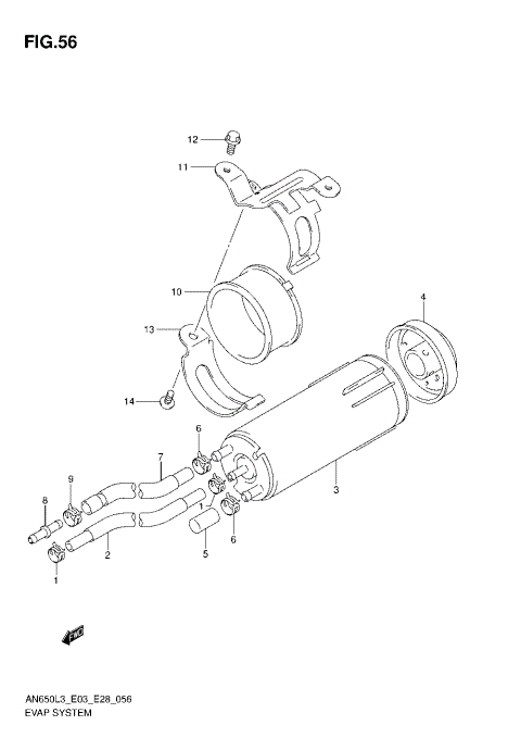 EVAP SYSTEM (AN650L3 E33)
