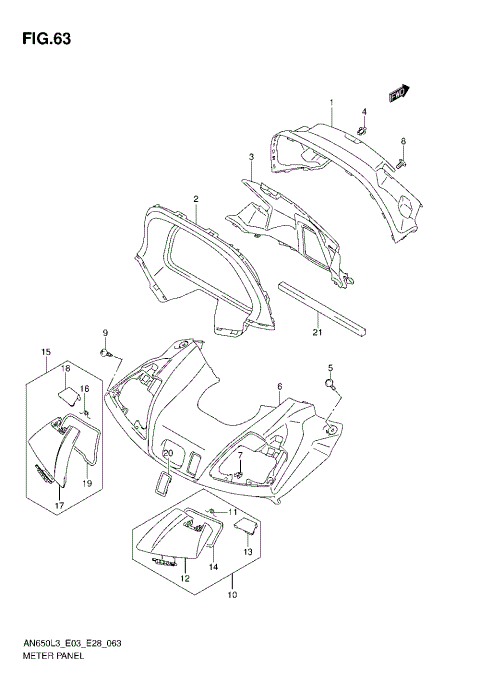 METER PANEL (AN650L3 E03)