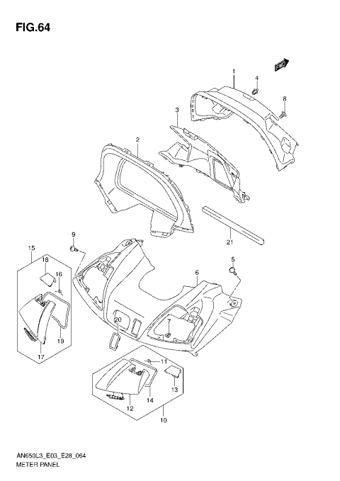 METER PANEL (AN650L3 E33)