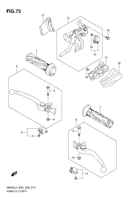 HANDLE LEVER (AN650L3 E03)