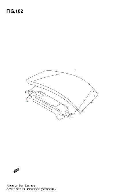 COVER SET PILLION RIDER (OPTIONAL)