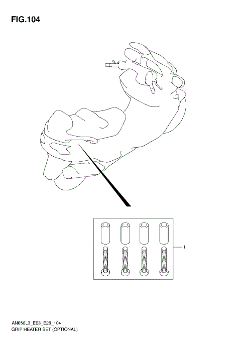 HOOK SET PILLION HANDLE (OPTIONAL)