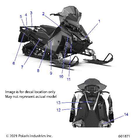 BODY, DECALS - S22TLF6RSL/6REL (601652)