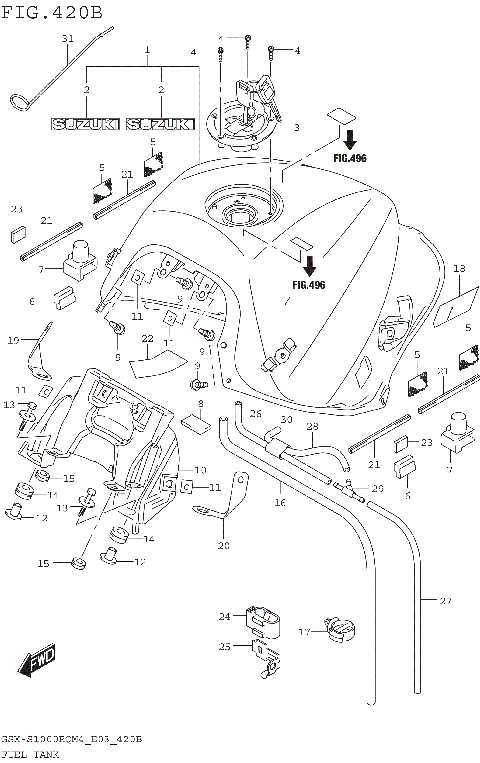 FUEL TANK (GSX-S1000RQM4 E28)