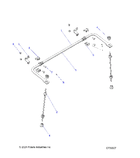 SUSPENSION, REAR STABILIZER BAR - R25TAE99FM/TAS99CM/EM/GM (C733307)