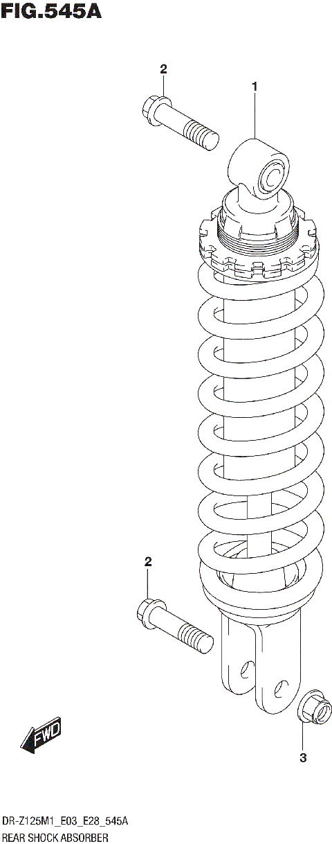 REAR SHOCK ABSORBER (DR-Z125)