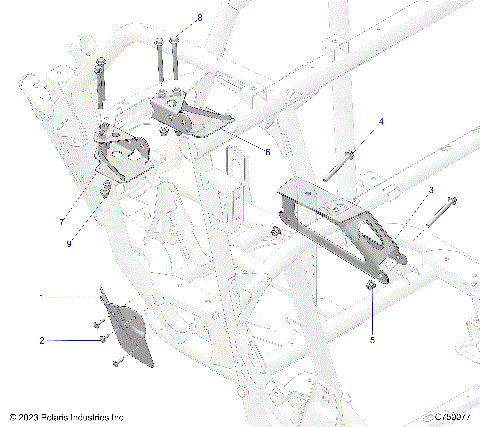 CHASSIS, ENGINE AND REAR DRIVELINE MOUNTING - Z25RPP2KAE/BE (C750077)