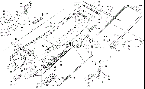 TUNNEL, REAR BUMPER, AND SNOWFLAP ASSEMBLY [107480]