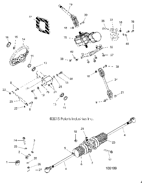 STEERING, STEERING ASM. - A16DAH57A1 (100199)