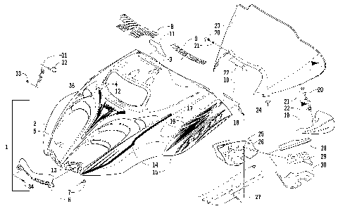HOOD AND WINDSHIELD ASSEMBLY [86296]