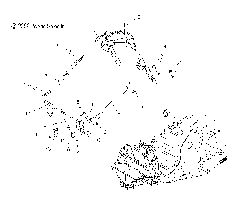 CHASSIS, FRONT ASM. - S09PE6HE/HEL (49SNOW CHASSISFRT09600DRGN)