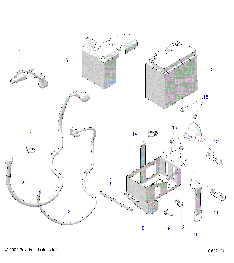 ELECTRICAL, BATTERY/BOX and CABLES - S25TDL8RS E.S. OPTION (C602121)