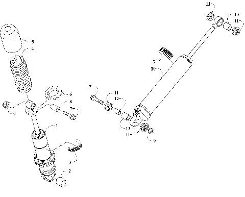 REAR SUSPENSION SHOCK ABSORBERS [110626]