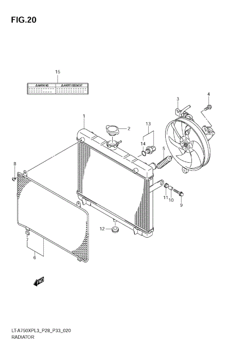 RADIATOR (LT-A750XPL3 E28)