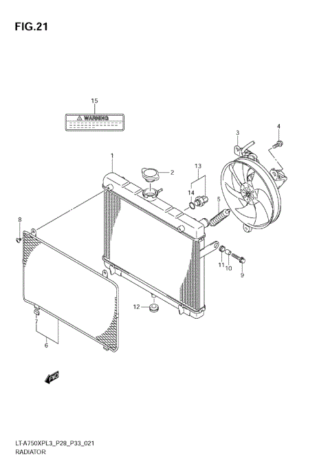 RADIATOR (LT-A750XPL3 E33)