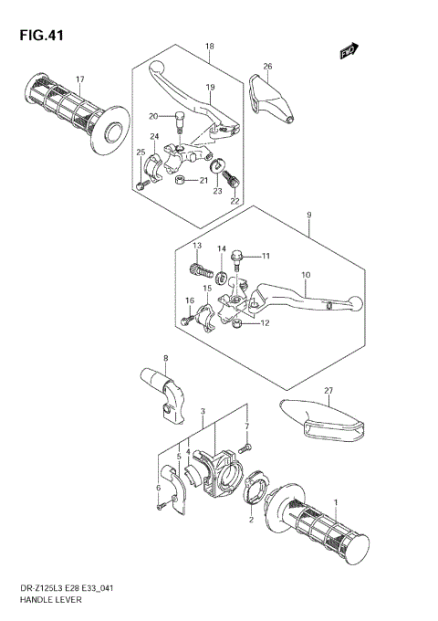 HANDLE LEVER (DR-Z125L3 E28)